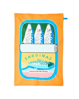 Sardines Printed Tea Towel £12.5
