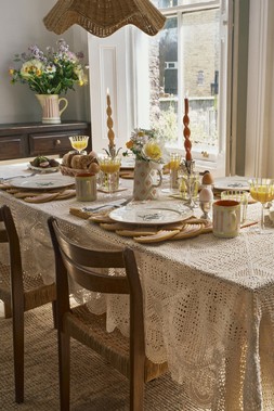 Shrimps x Oliver Bonas Crochet Tablecloth £98