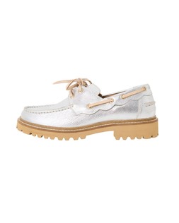 Silver Metallic Chunky Boat Shoes £75