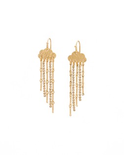 Tyler Brass Cloud & Stone Tassel Earrings £16.50