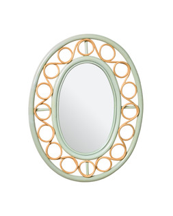 Vero Green Oval Loop Wall Mirror £115