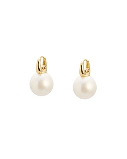 Vesta Faux Pearl Gold Tone Drop Earrings £19.50