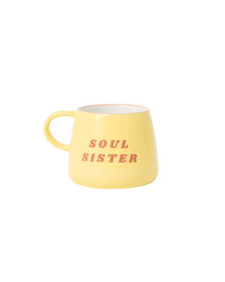 Yellow & Brown Soul Sister Ceramic Mug £12.5