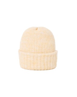 Yellow Fluffy Ribbed Beanie £24
