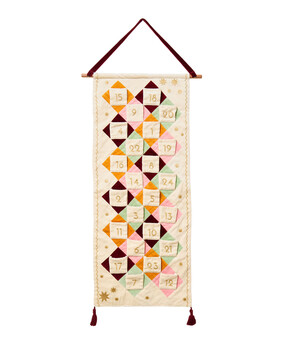 Velvet Patchwork Fabric Advent Calendar from Oliver Bonas Ireland