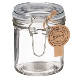 B&M HOME SS26 // KITCHEN // GLASS STORAGE JAR WITH CLIP 1000ML // £2.50 //
