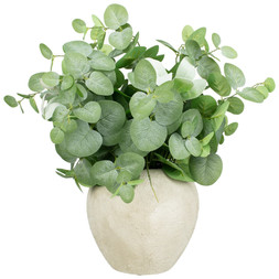B&M HOME SS26 // KITCHEN // LARGE VASE WITH EUCALYPTUS // £15 //