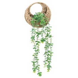 B&M HOME SS26 // COUNTRY RUSTIC // HANGING EUCALYPTUS IN WOVEN BASKET // £8 //