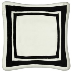 B&M HOME SS26 // JAPANDI CALM // VELVET EDGE CUSHION - MONO // £8