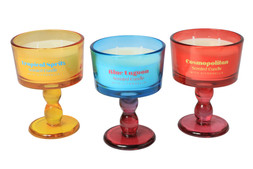 B&M GARDEN SS26 // BRIGHTS // COCKTAIL GLASS CANDLE // £3 EACH //