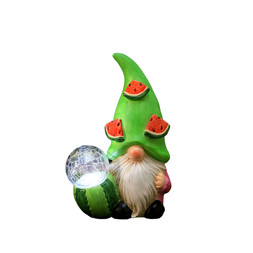 B&M GARDEN SS26 // FRUITS - 8 WEEK ONLY // SOLAR FRUIT HEAD GONK WITH CRACKLE BALL - WATERMELON // £6 //