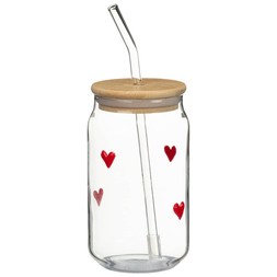 B&M VALENTINES DAY 2026// HEART EMBOSSED GLASS SODA CUP // £3.50 //