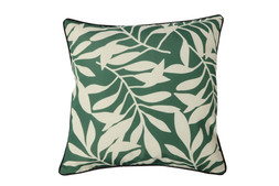 B&M GARDEN SS26 // BOTANICAL // LEAF PRINT CUSHION - GREEN & WHITE // £6 EACH OR 2 FOR £10 //