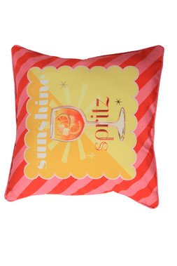 B&M GARDEN SS26 // BRIGHTS // SPRITZ FOILED CUSHION // £8 //