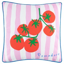 B&M HOME SS26 // ISLE LIFE - LIMITED TIME ONLY // TOMATO CUSHION // £8 //