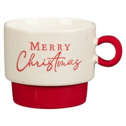STONEWARE SLOGAN XMAS MUG £3 (437375)