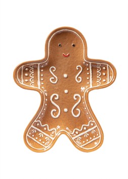 Gingerbread Man Ceramic Plate