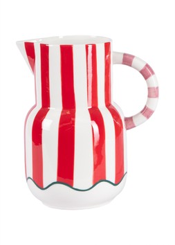 Striped jug vase
