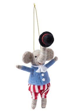Felt Circus Elephant Hanging Decoration