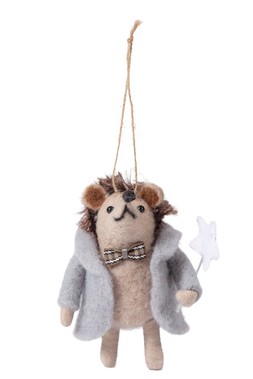 Felt Hedgehog Hanging Decoration