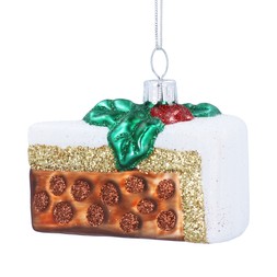 Christmas cake slice decoration