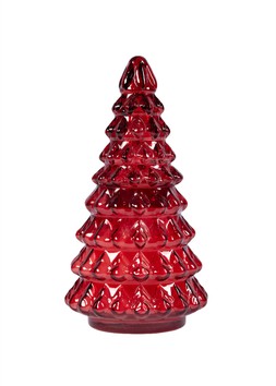 Large Christmas Tree Candle - Red Mulled Wine Scent