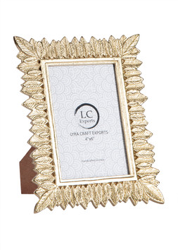 Bronze leaf photo frame