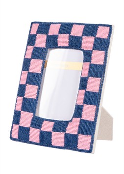 Check beaded photo frame
