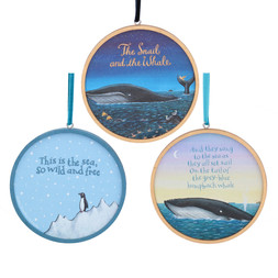 The snail & whale wooden discs