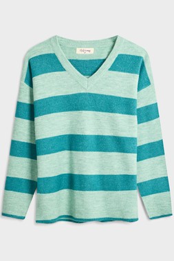 V-Neck Striped Jumper £22