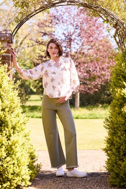 Floral Print Blouse £20 & Wide Leg Jeans £24.