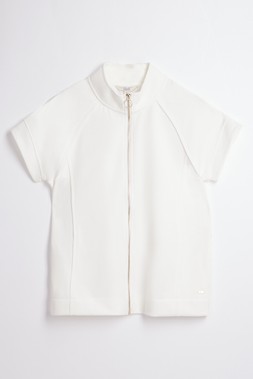 Short Sleeve Zip Up Top £20