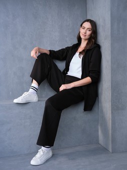 Zip Up Hoodie £22 & Wide Leg Trousers £22