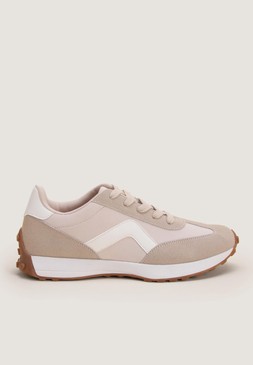 Nude Runner Square Trainers