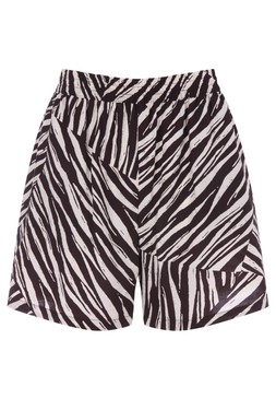 Womens Brown Zebra Print Airflow Shorts £12