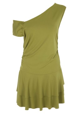 Womens Green Mini Ra Ra Dress £22