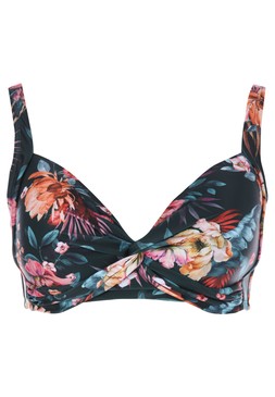 Womens Khaki Floral Bikini Top £15