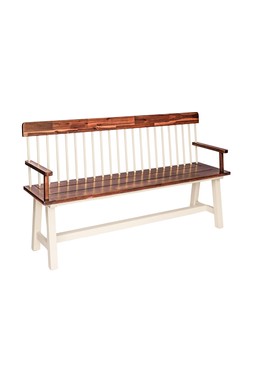 BROADWAY ACACIA WOOD CREAM GARDEN BENCH H89CM W160CM &pound;599.99 (BGB89)