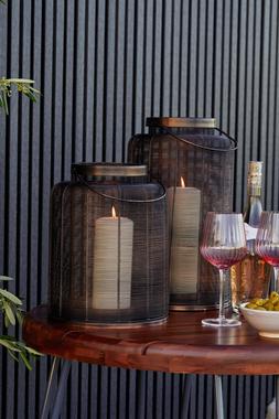 HAMPTON COPPER WOVEN METAL LANTERN H40CM W24CM &pound;89.99