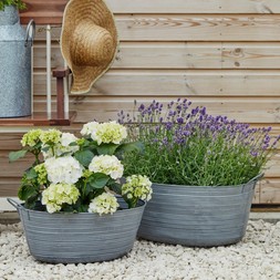 OUTDOOR MATLOCK OVAL PLANTER H28CM W48.50CM &pound;39.99 & OUTDOOR MATLOCK OVAL PLANTER H34CM W58.50CM &pound;49.99