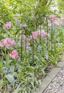 OUTDOOR POT PLANT SUPPORT BRONZE H64CM D26CM &pound;34.99