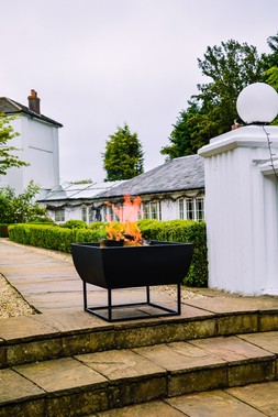 OUTDOOR WINDERMERE FIRE PIT BLACK IRON H36CM W50CM &pound;169.99
