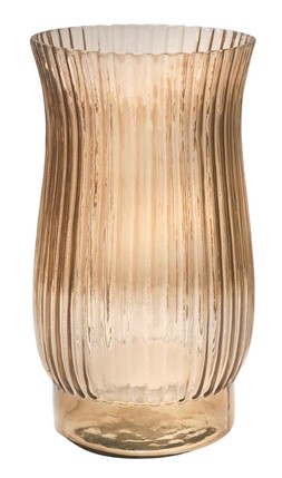 Airlie Ribbed Vase Apricot H27cm W14.5cm &pound;29.99