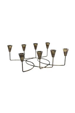 Antique Bronze Circular 8 Pc Candle Holder &pound;39.99