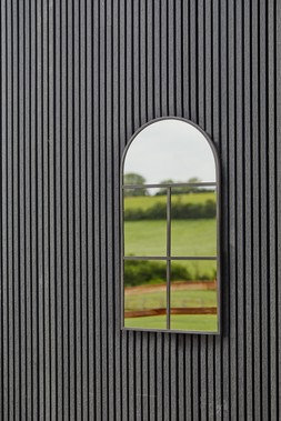 ARCH OUTDOOR MIRROR NATURAL BLACK H90CM W50CM &pound;199.99
