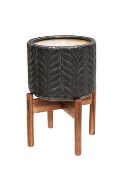 Aspen Chevron Mercury Planter H34cm D22cm &pound;49.99