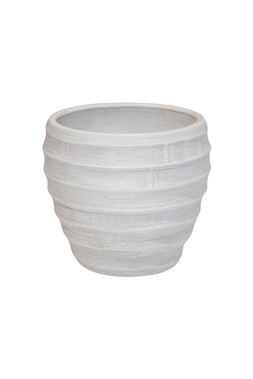 Beatrice White Planter H24cm D24cm &pound;29.99