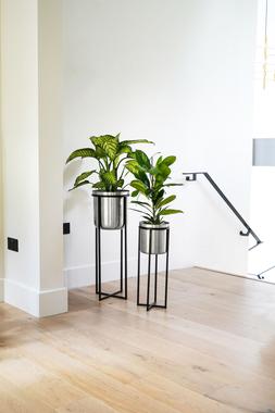 Calla Planter Stand Black-Antique Gold H58cm D22cm &pound;89.99 2