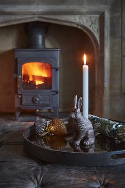 Cast Aluminium Hare Candle Holder Antique Brass &pound;34.99