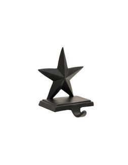 Cast Stocking Holder Star Black &pound;24.99